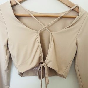 Brady Top NWT FREE PEOPLE STYLE CRISS CROSS CROP